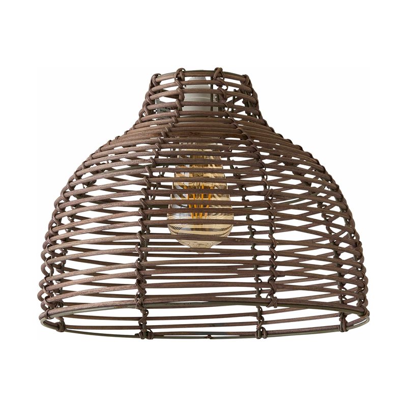 Lobster Pot Basket Weave Shade in Grey
