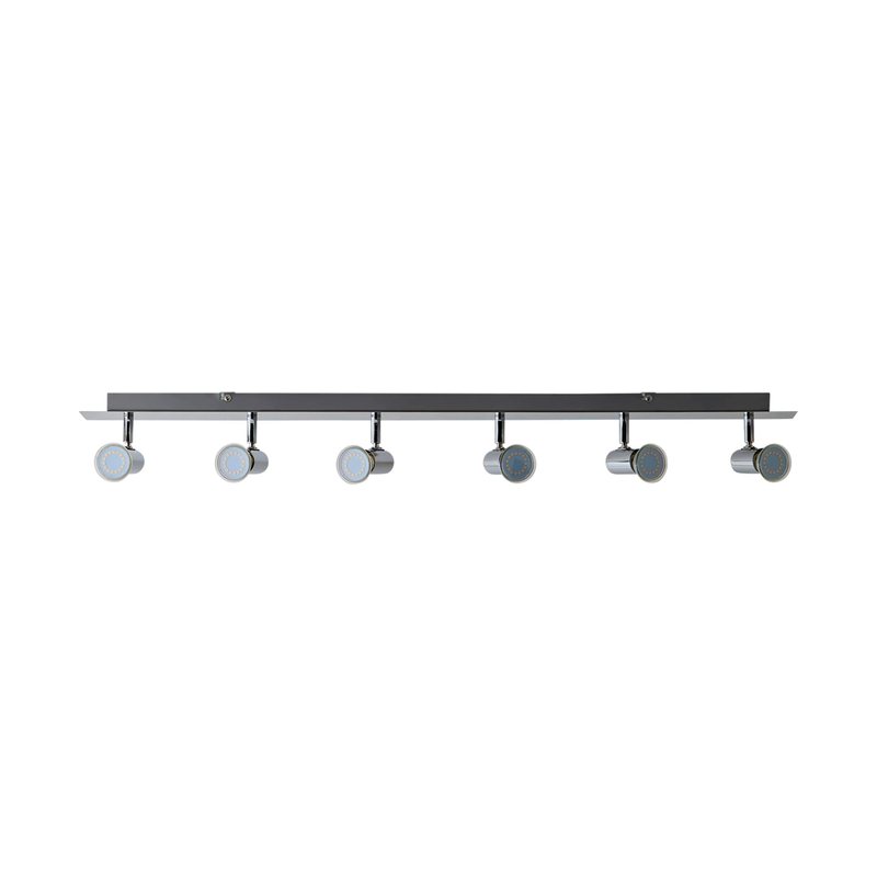 6 Way Spotlight Bar in Polished Chrome